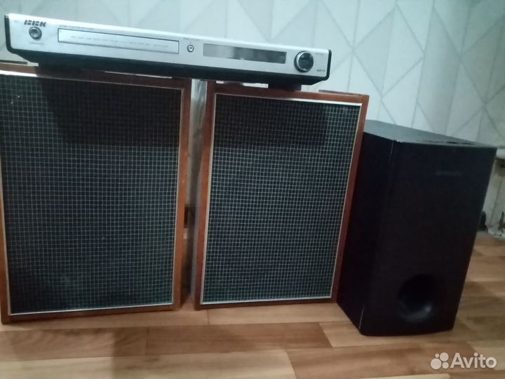 Домашний кинотеатр bbk плюс колонки, саб Samsung