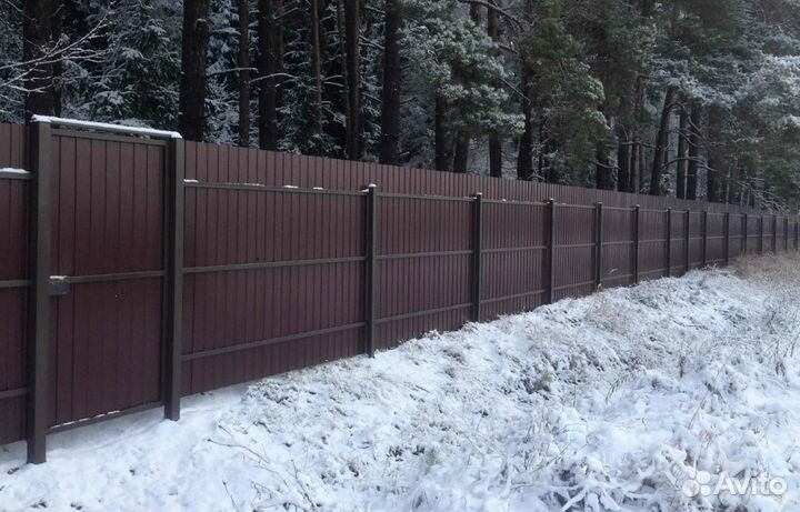 Забор из профнастила качественно качественно