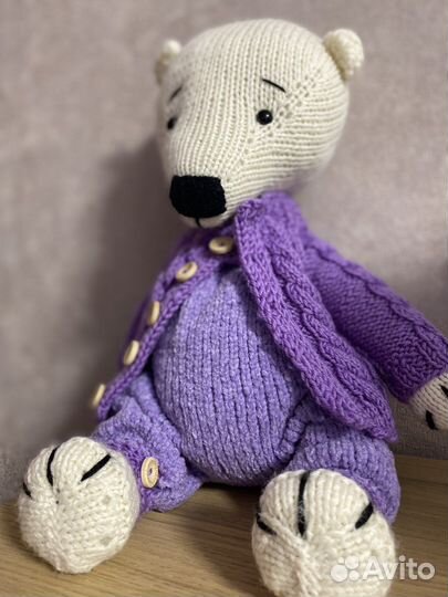 Вязаная игрушка Мишка