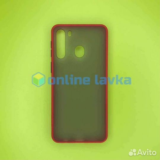 Чехол Skin Shell для Samsung A21 Red / Black