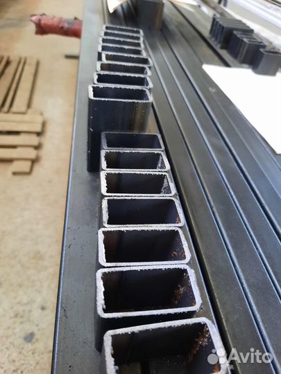 Резка труб на ленточнопильном станке