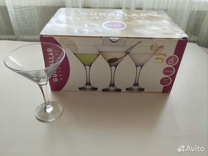 Набор бокалов для мартини. 6шт