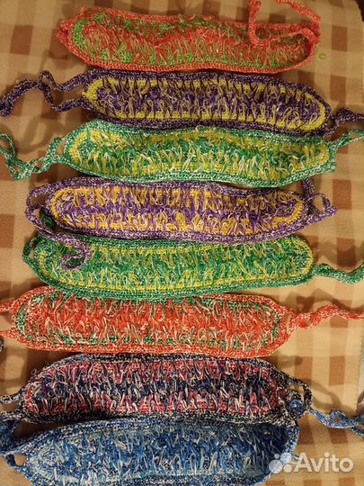 Мочалки ручной вязки