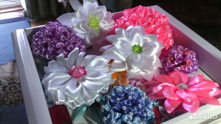 Повязочки, резиночки, ободки, заколки ручной работ