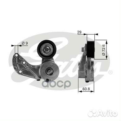 Ролик обводной приводного ремня T38317 Gates