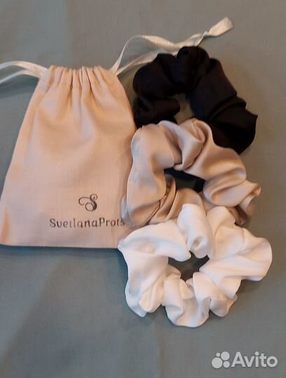 Набор резинок для волос (шелк Армани)