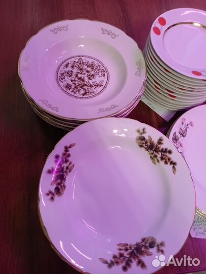 Тарелки фарфор СССР новые