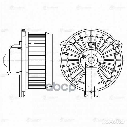 Вентилятор отоп. LFh 23NL luzar