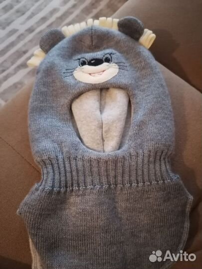 Шапка шлем новая 2-3 года 44-46