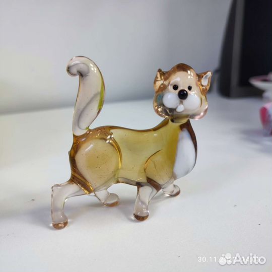 Стеклянные фигурки животных