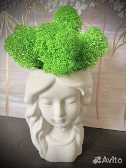 Кашпо ваза из гипса