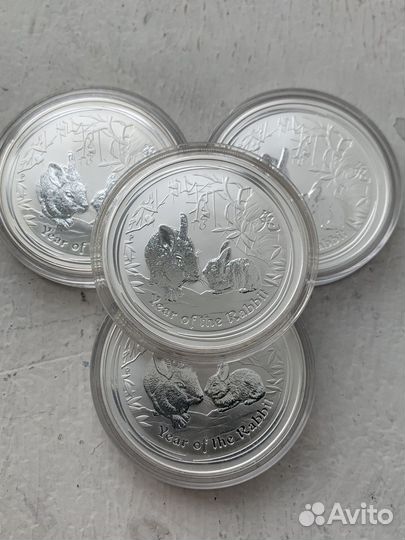 Австралия серебро год Кролика