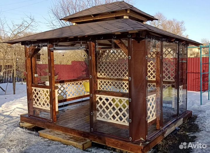 Мягкие окна для беседок