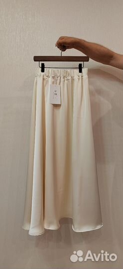 Юбка атласная длинная