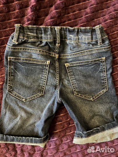 Джинсовые шорты новые 104 размер- большнмерит