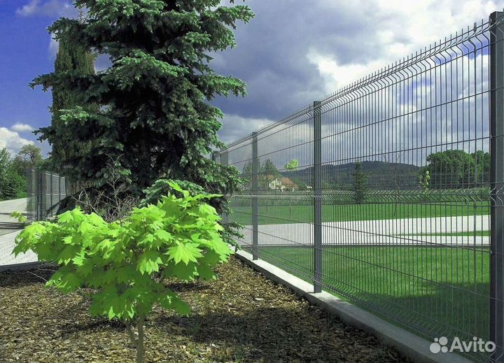 Заборы из 3D сетки под ключ новые доставка