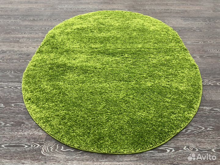 Ковер с высоким ворсом 1.2х2, зеленый