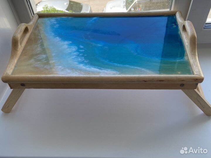 Столик для завтрака в постель море раскладной