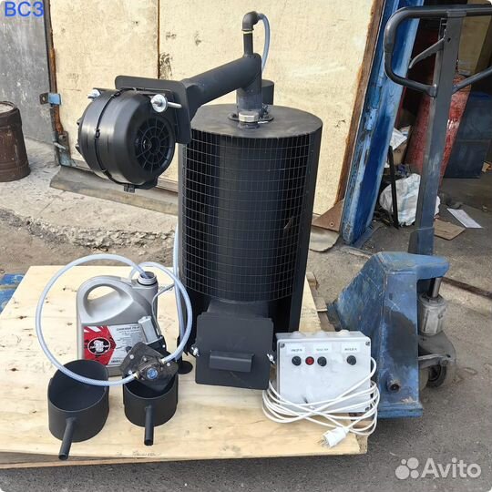 Отработанное масло печь