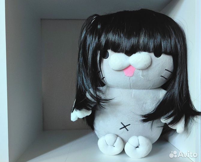 Парик черный каре с челкой новый