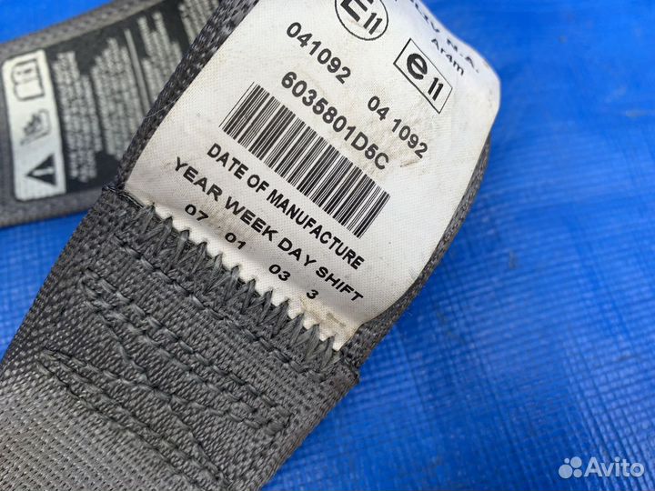 Ремень безопасности задний левый Caliber серый