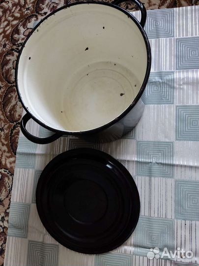 Кастрюля эмалированная, Времён СССР, 40 л