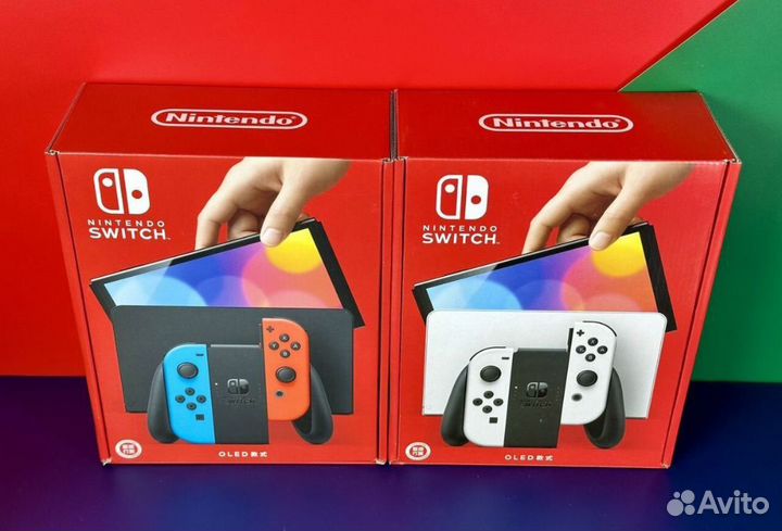 Прошитый Nintendo Switch Oled + 5000 Игр