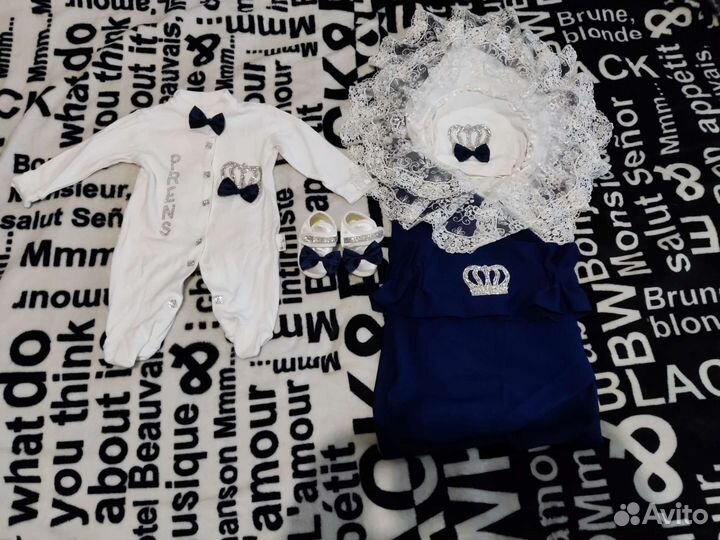 Комплект на выписку для мальчика лето