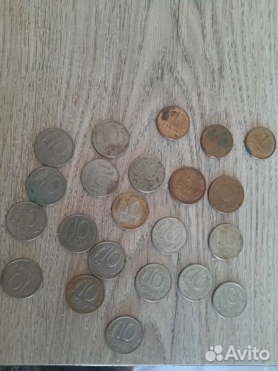 Монеты 100,10,1 рубль 1992-1993