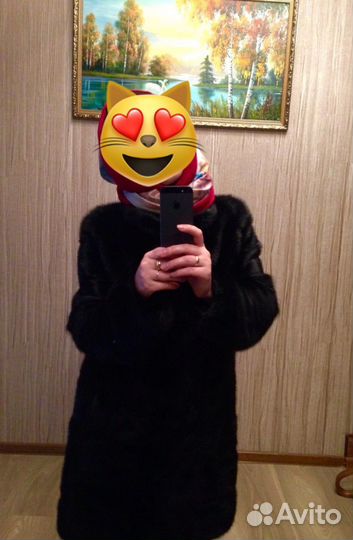 Шуба норковая поперечка трансформер