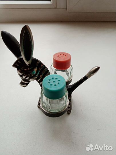 Солонка и перечница бронза СССР