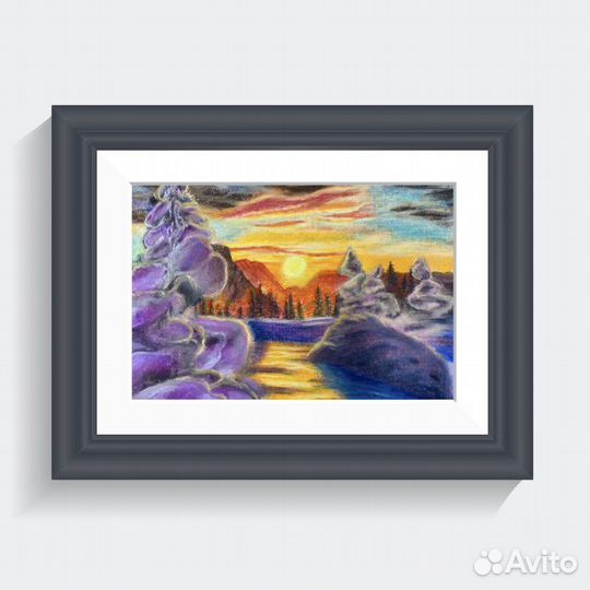 Картина Зимний пейзаж