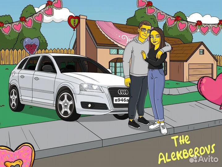 Портрет в стиле Симпсонов, Рика и Морти