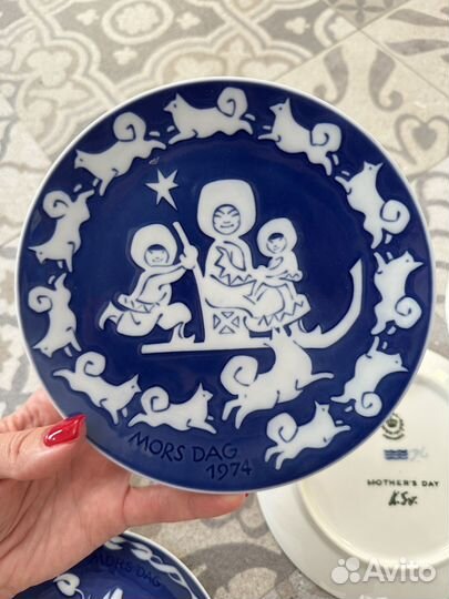 Коллекция тарелок ко Дню матери. Дания
