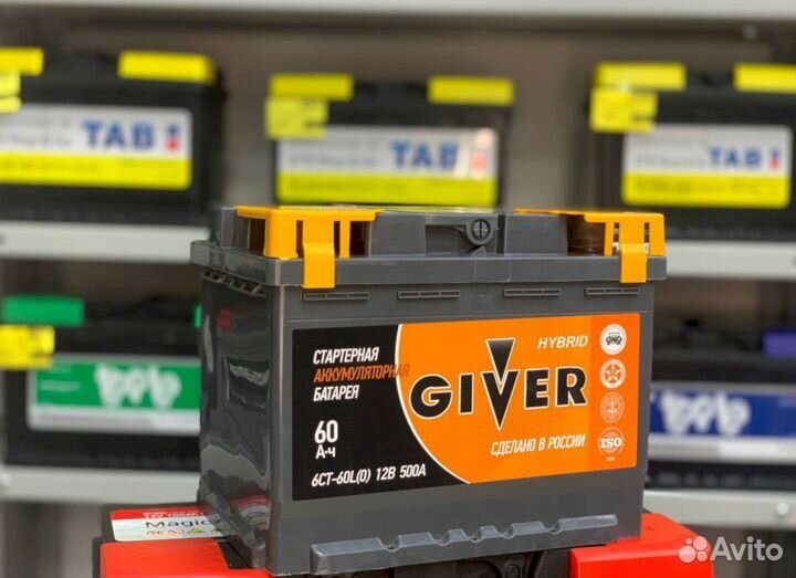 Аккумулятор giver hybrid 60 Ач