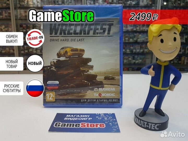 Wreckfest (PS4 видеоигра, русские субтитры) Новый