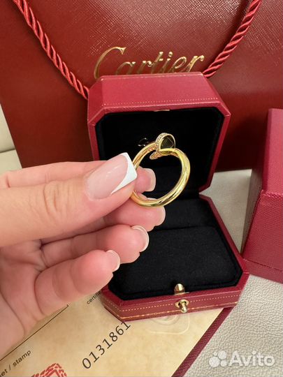 Кольцо Cartier гвоздь juste un clou
