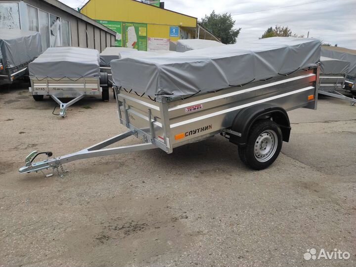 Прицеп Спутник Эксперт Zn 2213/48, тент 350 мм
