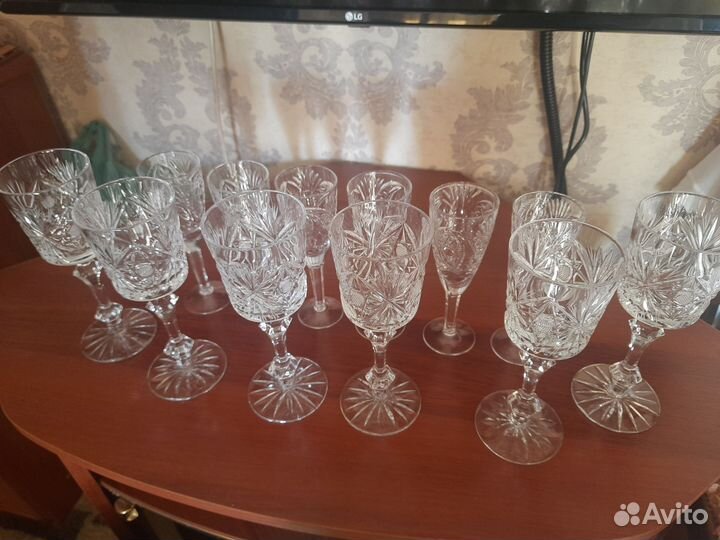 Фужеры хрустальные СССР