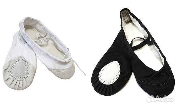 Балетки для танца белые, черные, размеры