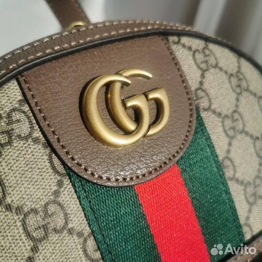 Рюкзак Gucci Из Кожи и Канвы