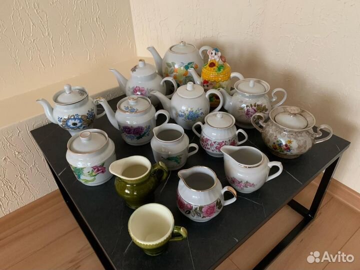 Заварочные чайники, сахарницы, молочники СССР