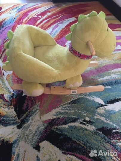 Качалка Динозаврик, 60 см, со звуком