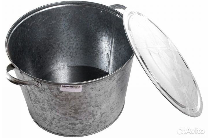 Бак для воды оцинкованный с крышкой 20л