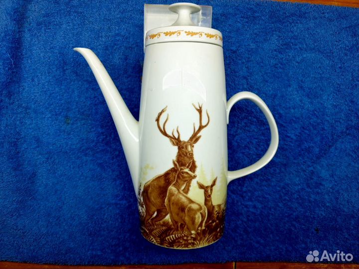 Комплект посуды Охота. Lichte Porzellan Лихте, ГДР