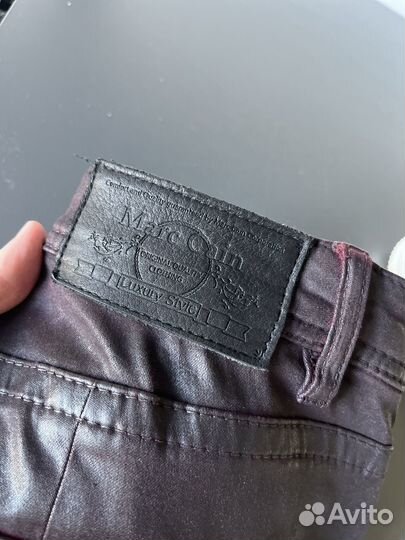 Джинсы из экокожи Marccain