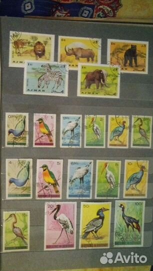Марки Фауна Зарубежные 1901-1973г