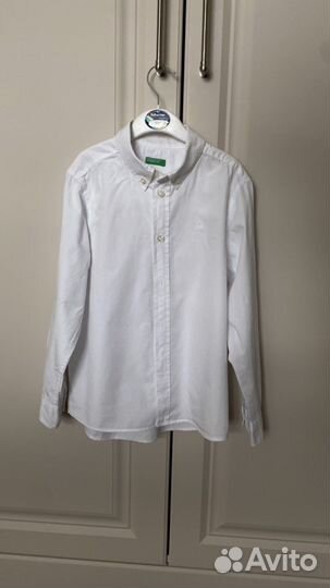 Рубашка белая Benetton