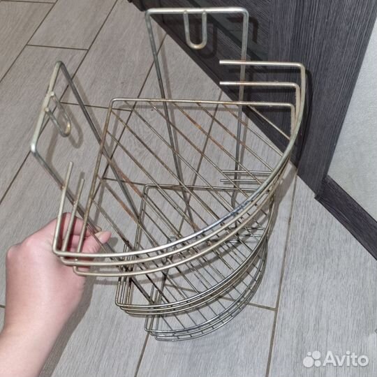 Угловая полка для ванной бу