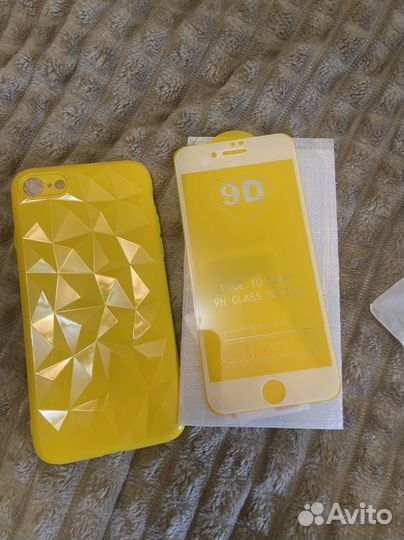 Чехол на айфон 7 + стекло
